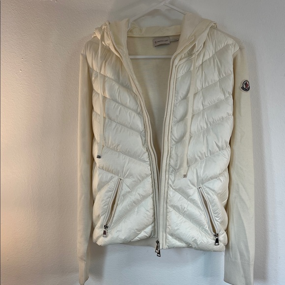 Moncler Women's Off-White Puffer Jacket - large - Picture 2 of 14